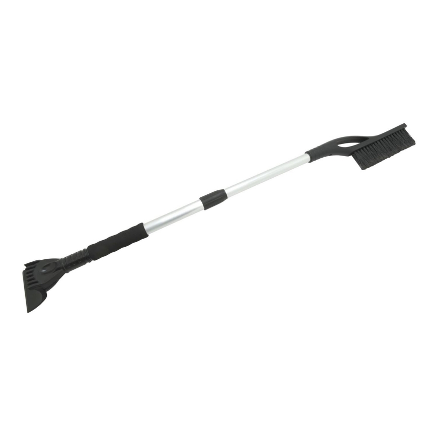 Telescopic car scraper with broom 100 cm svart/silver