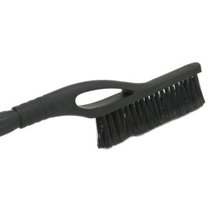 Telescopic car scraper with broom 100 cm svart/silver