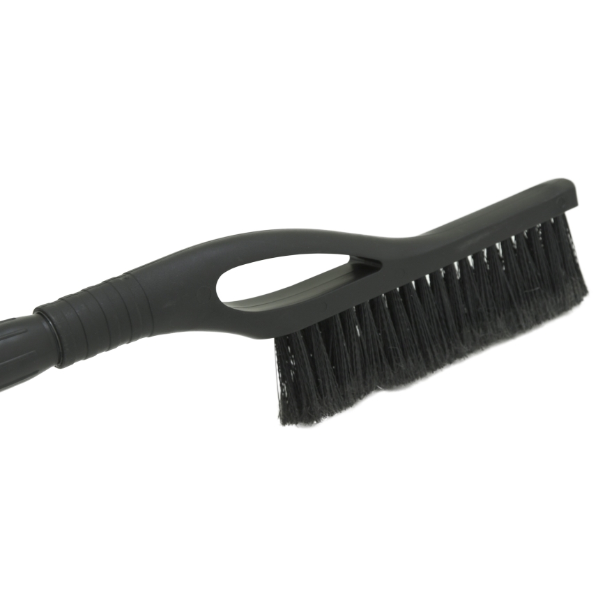 Telescopic car scraper with broom 100 cm svart/silver