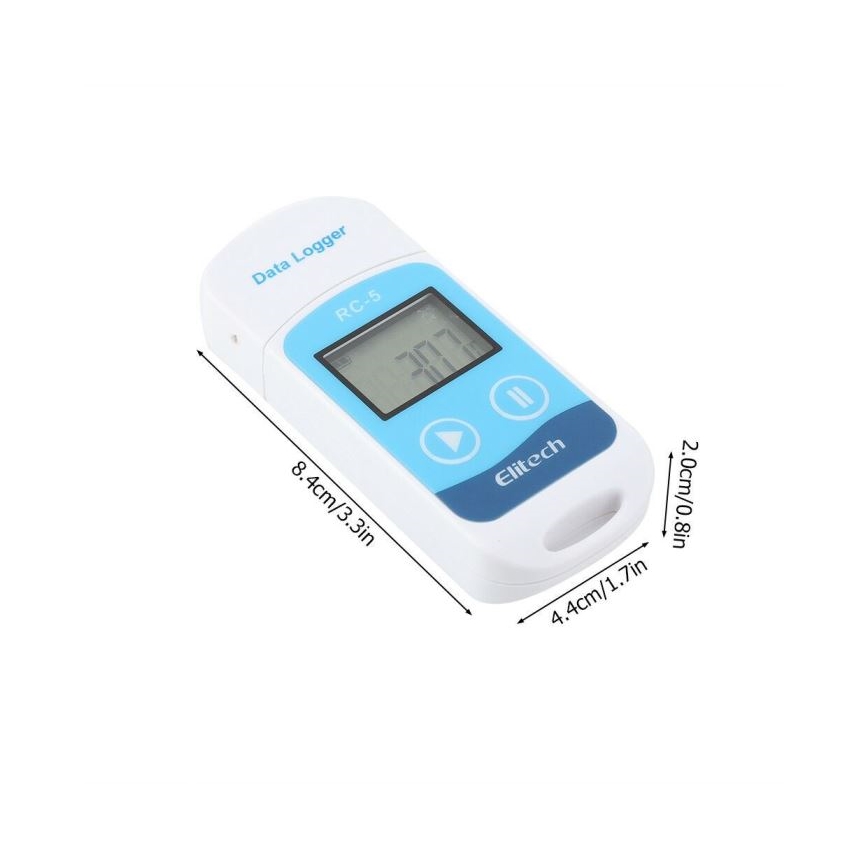 Termometer med inspelning USB/1xCR2032 IP67