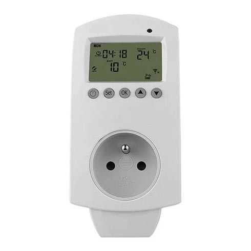 Termostat med 230 V-uttag
