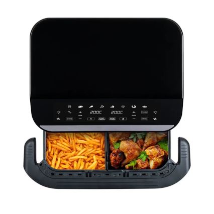 TESLA Electronics AirCook - Multifunktionell dubbel digital varmluftsfritös 10 l 2400W/230V