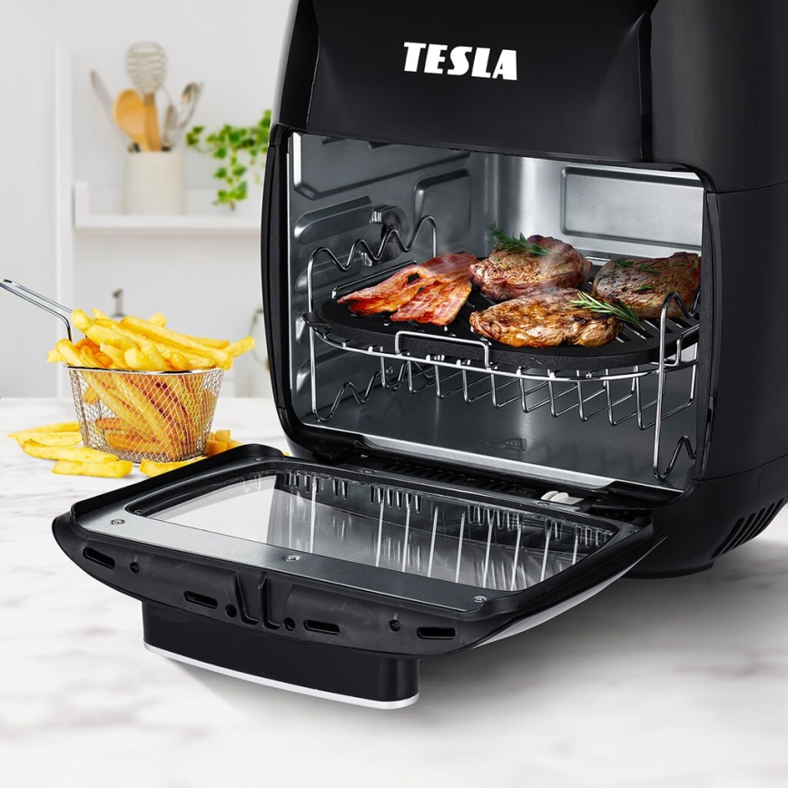 TESLA Electronics AirCook - Multifunktionell digital varmluftsfritös 11 l 2000W/230V
