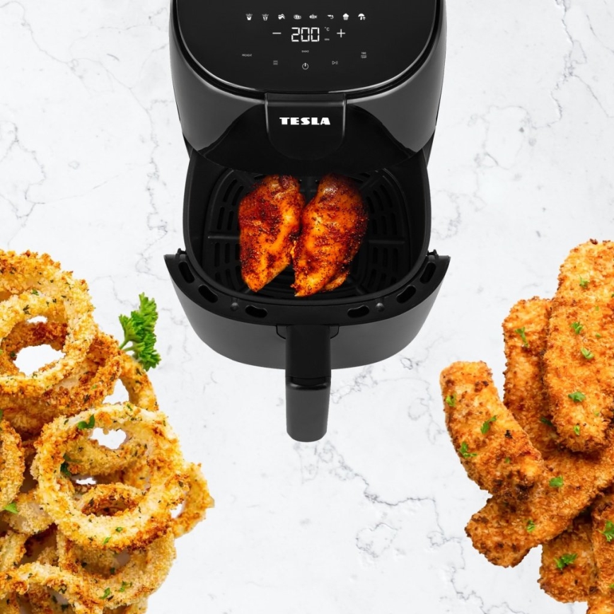 TESLA Electronics AirCook - Multifunktionell digital varmluftsfritös 4 l 1500W/230V
