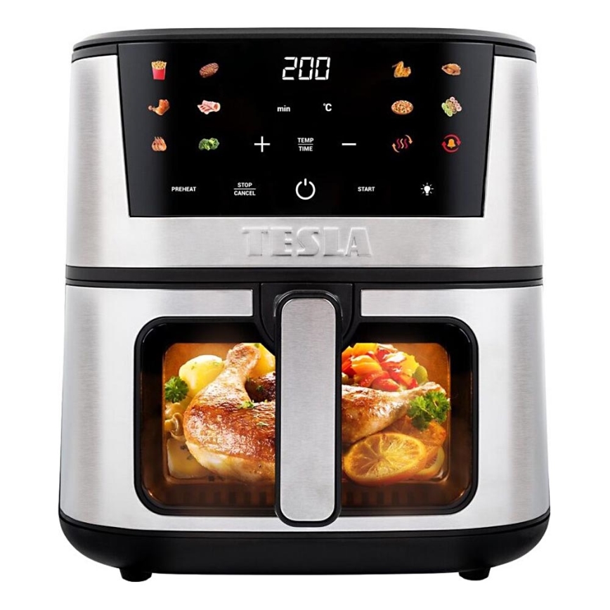 TESLA Electronics AirCook - Multifunktionell digital varmluftsfritös 7 l 1600W/230V