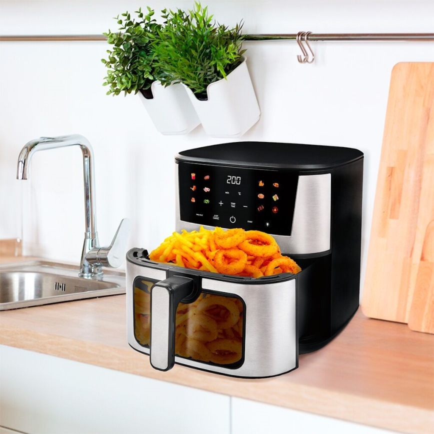 TESLA Electronics AirCook - Multifunktionell digital varmluftsfritös 7 l 1600W/230V