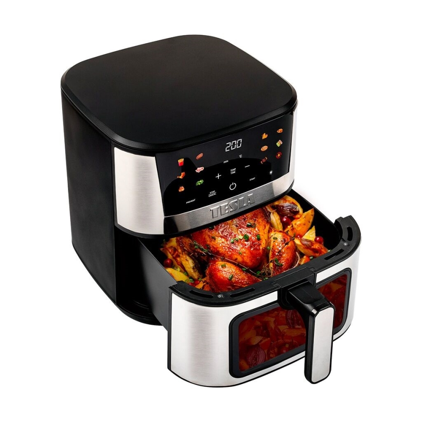 TESLA Electronics AirCook - Multifunktionell digital varmluftsfritös 7 l 1600W/230V