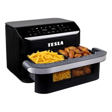 TESLA Electronics AirCook - Multifunktionell dubbel digital varmluftsfritös 10 l 2400W/230V