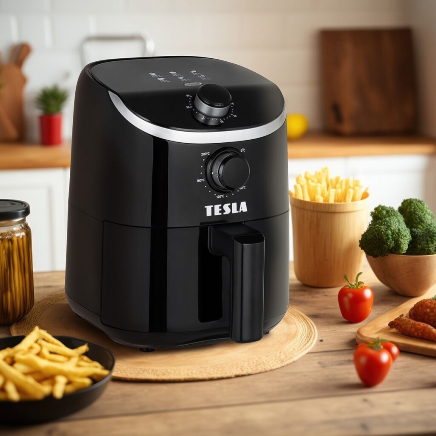 TESLA Electronics AirCook - Multifunktionell varmluftsfritös 2 l 900W/230V