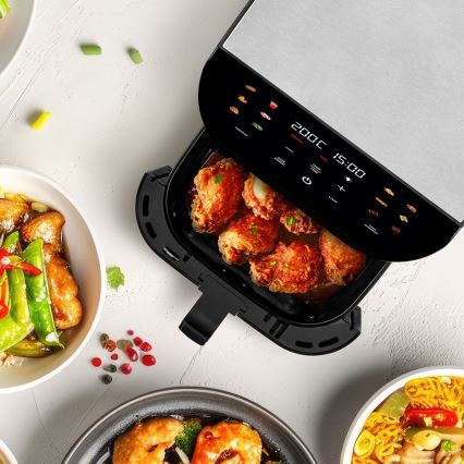 TESLA Electronics AirCook - Smart multifunktionell digital varmluftfritös 9 l 1700W/230V Wi-Fi