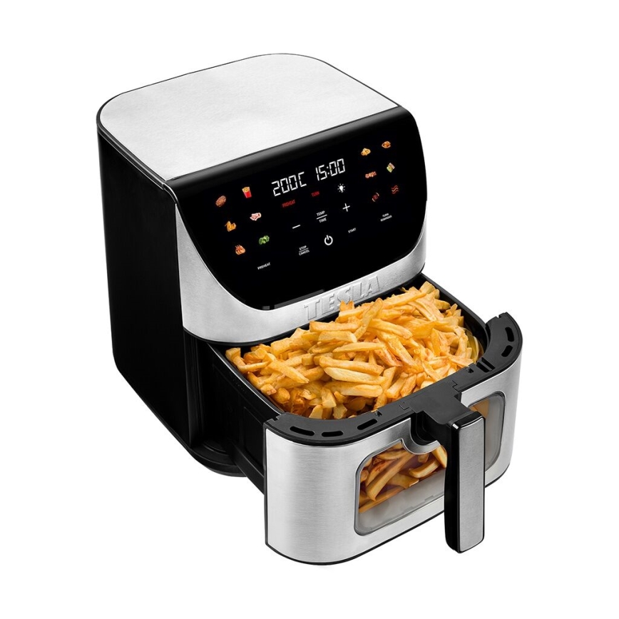 TESLA Electronics AirCook - Smart multifunktionell digital varmluftfritös 9 l 1700W/230V Wi-Fi