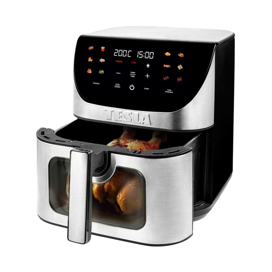 TESLA Electronics AirCook - Smart multifunktionell digital varmluftfritös 9 l 1700W/230V Wi-Fi