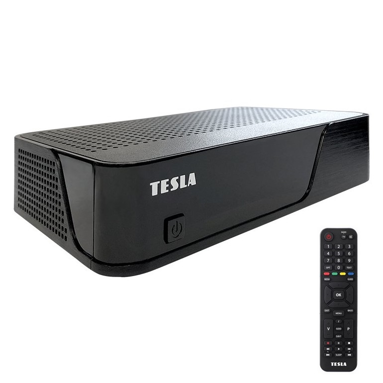 TESLA Electronics - DVB-T2 H.265 (HEVC) Mottagare 12V + fjärrkontroll