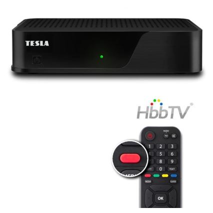 TESLA Electronics - DVB-T2 H.265 (HEVC) Mottagare 12V + fjärrkontroll
