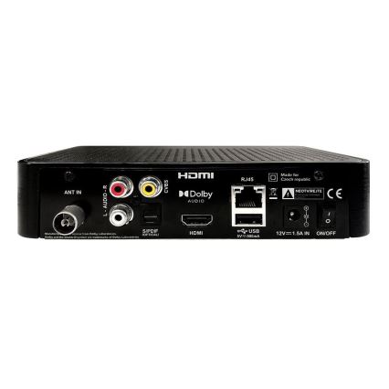 TESLA Electronics - DVB-T2 H.265 (HEVC) Mottagare 12V + fjärrkontroll