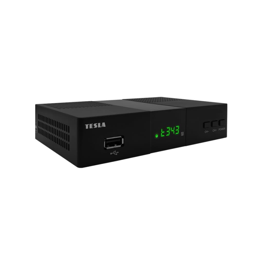 TESLA Electronics - DVB-T2 H.265 (HEVC) Mottagare 2xAAA + fjärrkontroll
