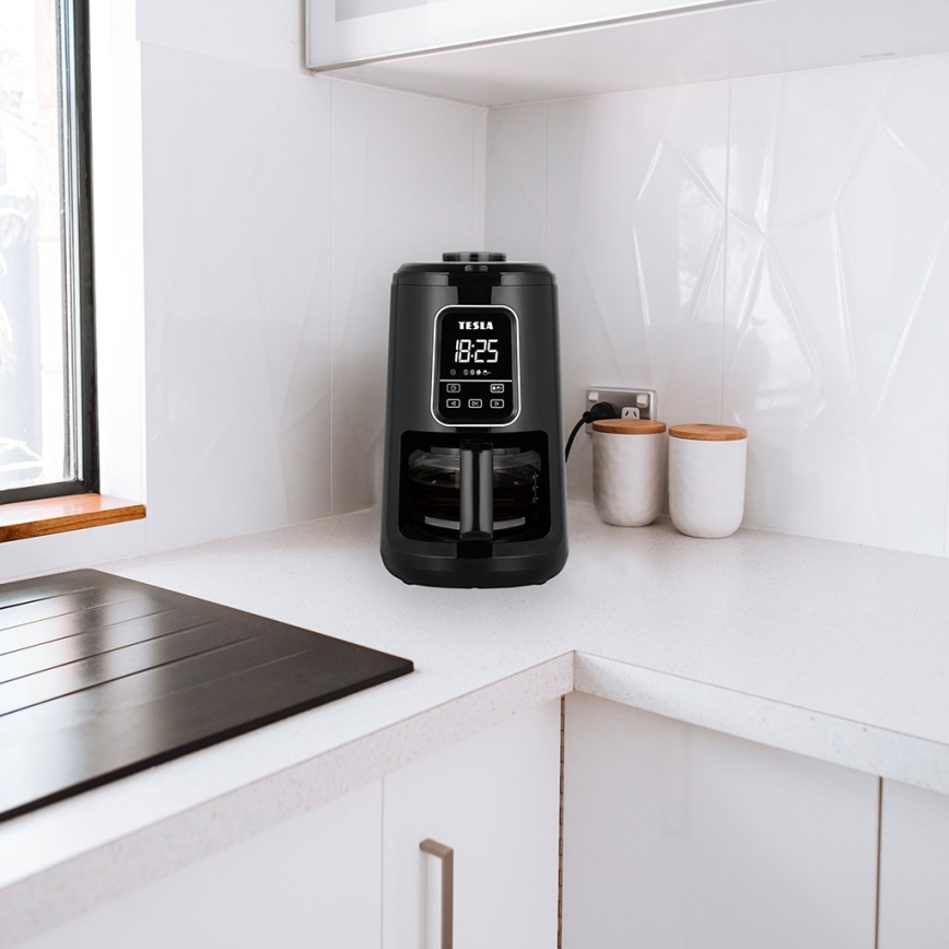 TESLA Electronics - Kaffemaskin med kvarn 2i1 900W/230V