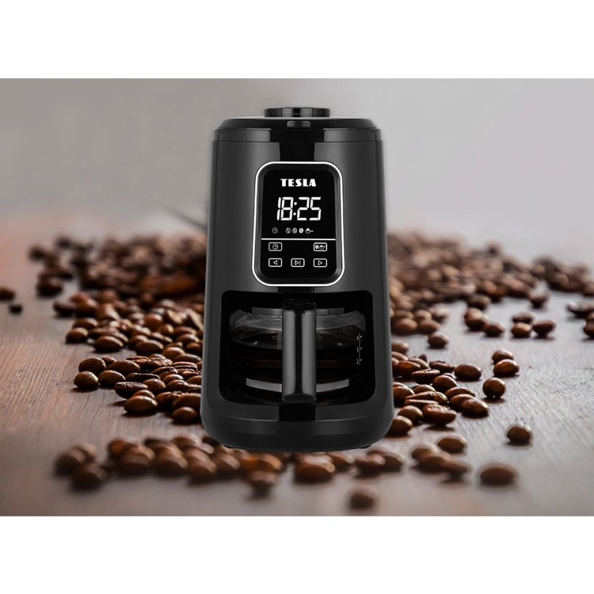 TESLA Electronics - Kaffemaskin med kvarn 2i1 900W/230V