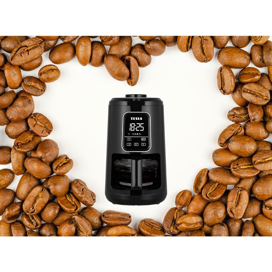 TESLA Electronics - Kaffemaskin med kvarn 2i1 900W/230V