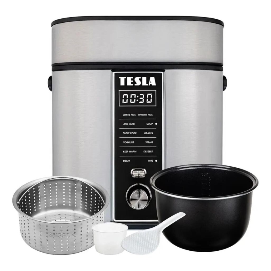 TESLA Electronics MultiCook - Multifunktionell riskokare 2,1 l 400W/230V