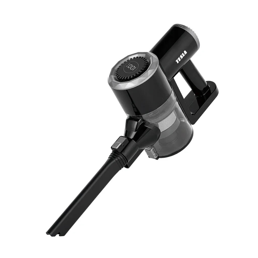 TESLA Electronics PureStar - Flexibel sladdlös skaftdammsugare 2i1 150W/2200 mAh svart