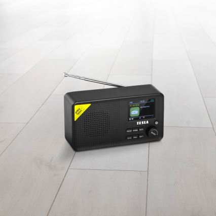 TESLA Electronics - Radio DAB+ FM 5W/1800 mAh svart