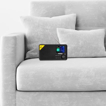 TESLA Electronics - Radio DAB+ FM 5W/1800 mAh svart