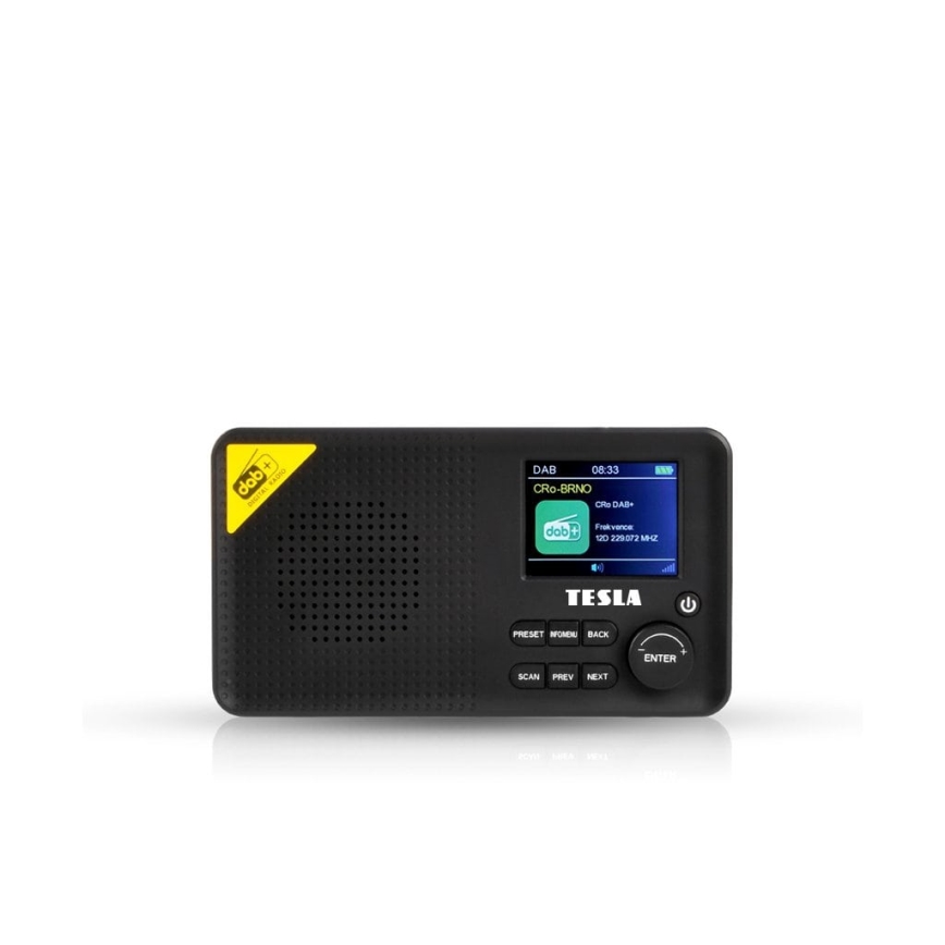 TESLA Electronics - Radio DAB+ FM 5W/1800 mAh svart