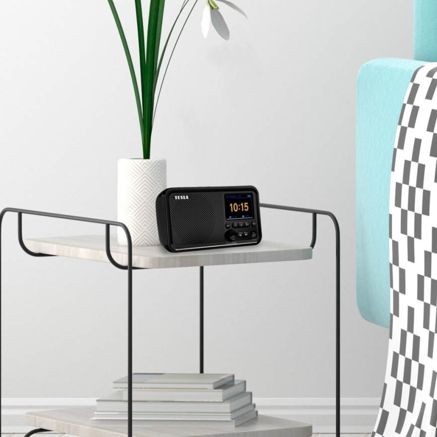 TESLA Electronics - Radio DAB+ FM 5W/1800 mAh svart