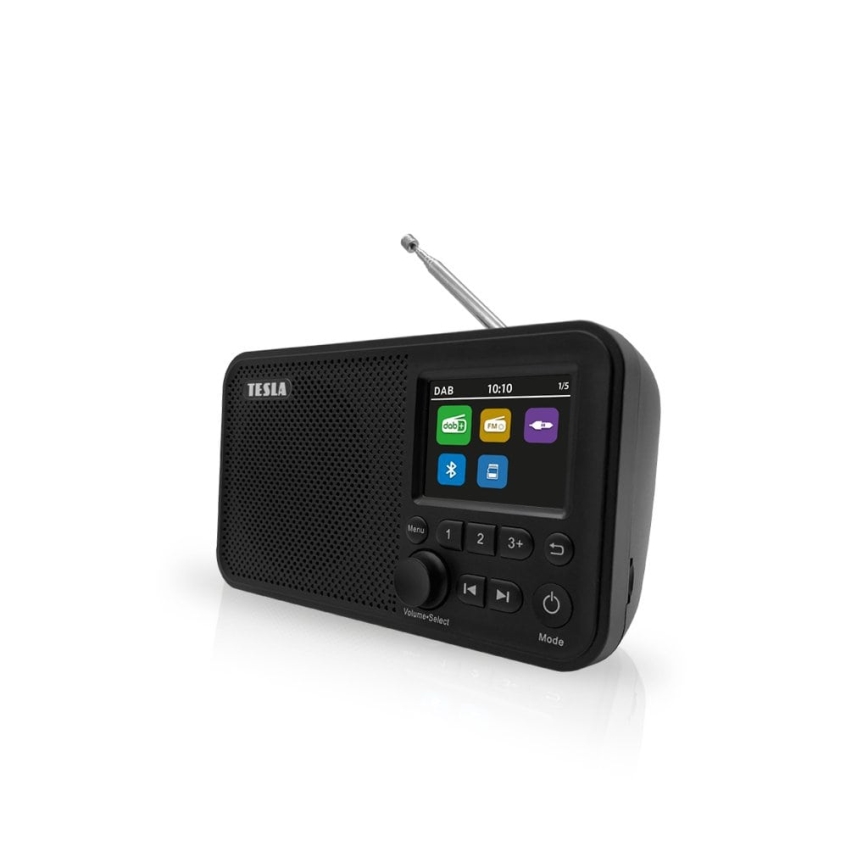 TESLA Electronics - Radio DAB+ FM 5W/1800 mAh svart