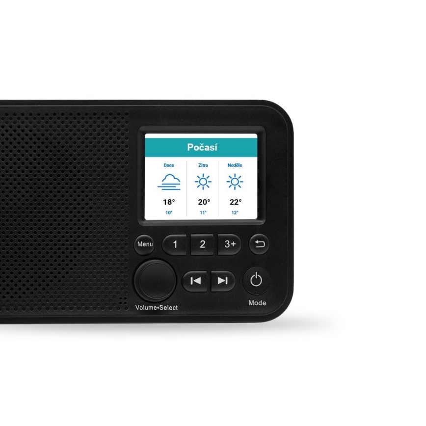 TESLA Electronics - Radio DAB+ FM 5W/1800 mAh svart