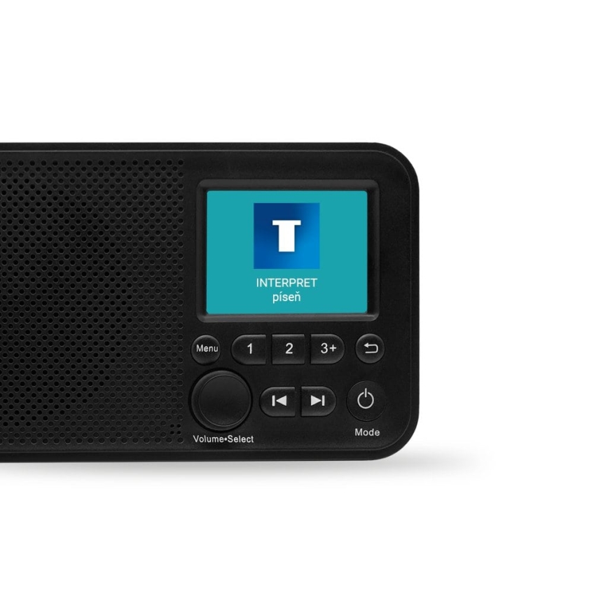 TESLA Electronics - Radio DAB+ FM 5W/1800 mAh svart