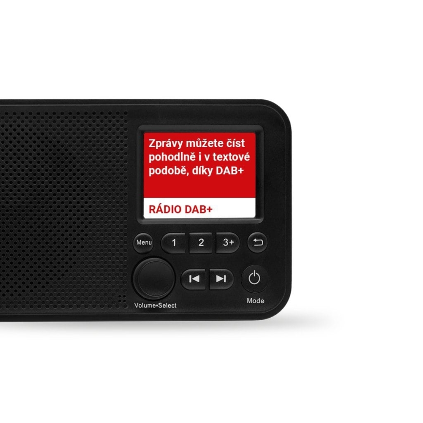 TESLA Electronics - Radio DAB+ FM 5W/1800 mAh svart