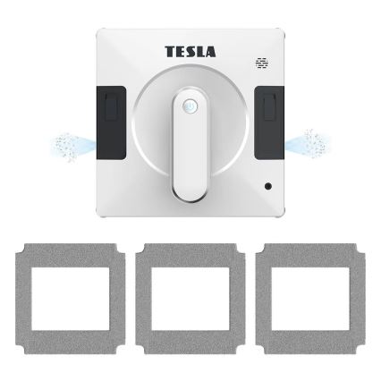 TESLA Electronics RoboStar - Smart fönsterputs med dubbel vattenspray 72W/230V/500 mAh Wi-Fi + fjärrkontroll