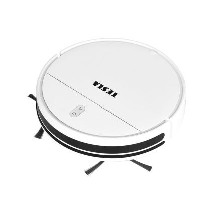 TESLA Electronics RoboStar - Smart robotdammsugare 2i1 2500 mAh Wi-Fi Tuya vit + fjärrkontroll