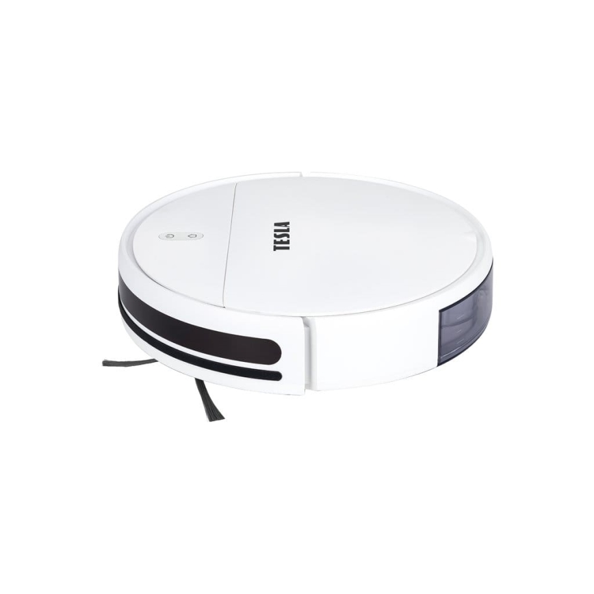TESLA Electronics RoboStar - Smart robotdammsugare 2i1 2500 mAh Wi-Fi Tuya vit + fjärrkontroll