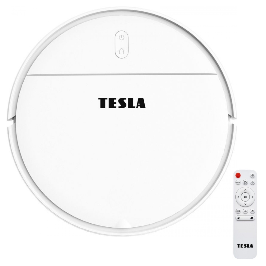 TESLA Electronics RoboStar - Smart robotdammsugare 2i1 2500 mAh Wi-Fi Tuya vit + fjärrkontroll