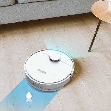 TESLA Electronics RoboStar - Smart robotdammsugare 2i1 2550 mAh Wi-Fi vit