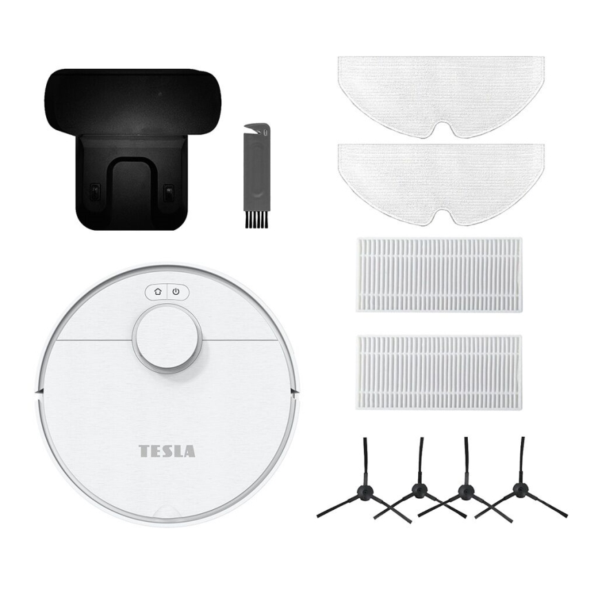 TESLA Electronics RoboStar - Smart robotdammsugare 2i1 2550 mAh Wi-Fi vit