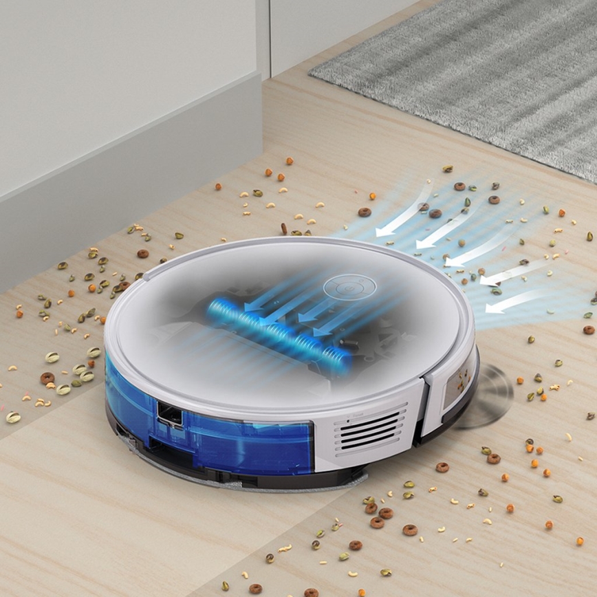 TESLA Electronics RoboStar - Smart robotdammsugare 2i1 2600 mAh Wi-Fi vit + fjärrkontroll