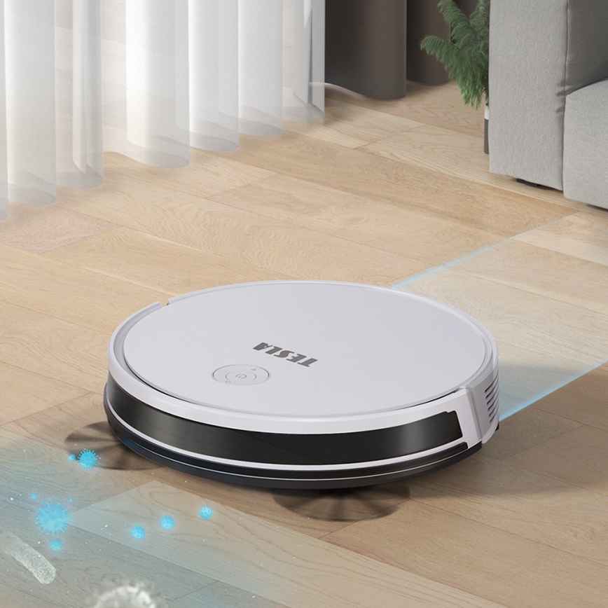 TESLA Electronics RoboStar - Smart robotdammsugare 2i1 2600 mAh Wi-Fi vit + fjärrkontroll