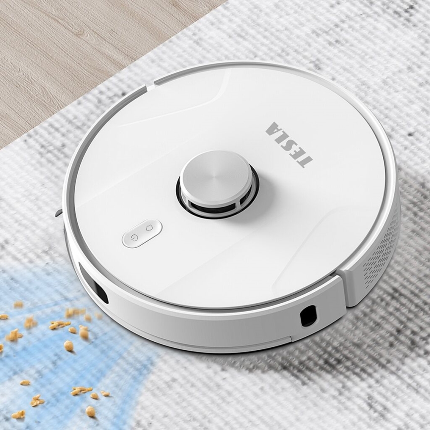 TESLA Electronics RoboStar - Smart robotdammsugare 2i1 2600 mAh Wi-Fi vit