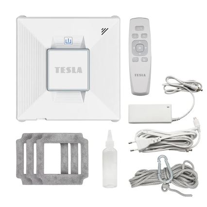 TESLA Electronics RoboStar - Smart fönsterrengörare med vattensprutning 72W/230V/650 mAh Wi-Fi + fjärrkontroll