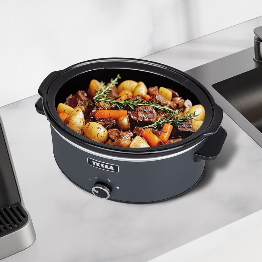 TESLA Electronics SlowCook - Långkokare 6,5 l 270W/230V
