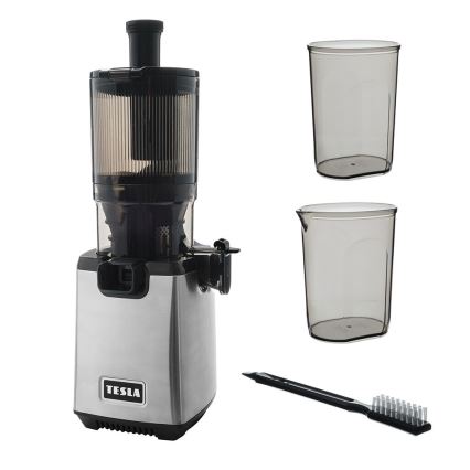 TESLA Electronics SlowJuicer Deluxe - Låghastighets kuicer 250W/230V rostfri/svart
