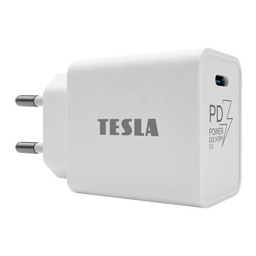 TESLA Electronics - Snabbladdningsadapter Power Delivery 20W vit