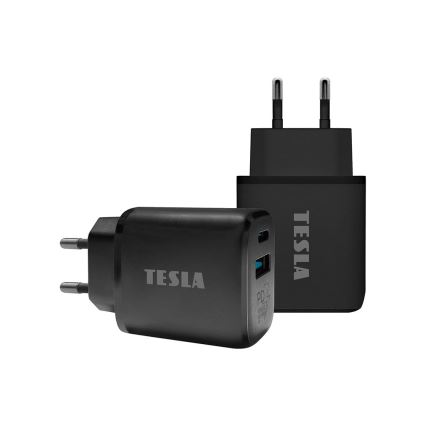 TESLA Electronics - Snabbladdningsadapter Power Delivery 25W svart