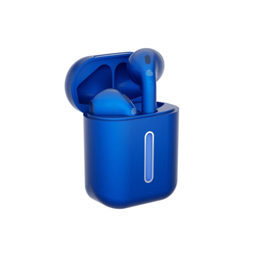 TESLA Electronics - Trådlös earphones 300 mAh + 2x 25 mAh IPX4 blå