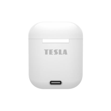 TESLA Electronics - Trådlösa hörlurar vita