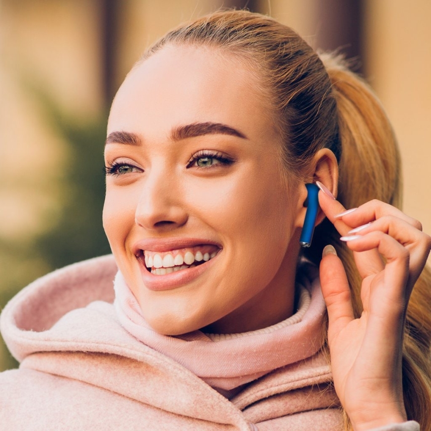 TESLA Electronics - Wireless earphones blå